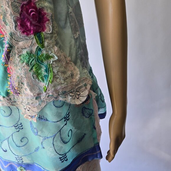 1920s Tunic Blouse | Roselani Jasmin | Size Medium - Picture 9 of 13